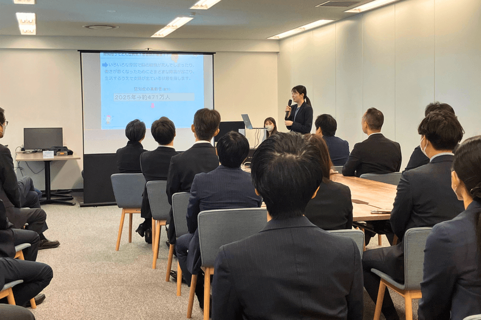 従業員による健康話の実施