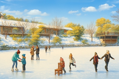 道の駅四季の郷公園 「AOZORA ICE PARK」
