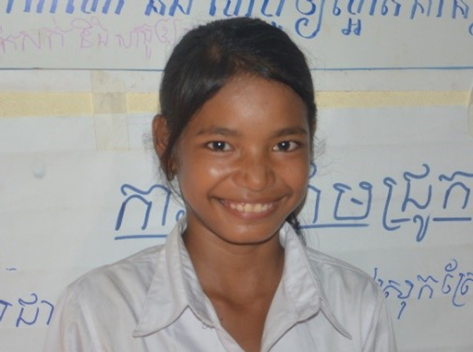カンボジアのバラン・サーさん（15歳）