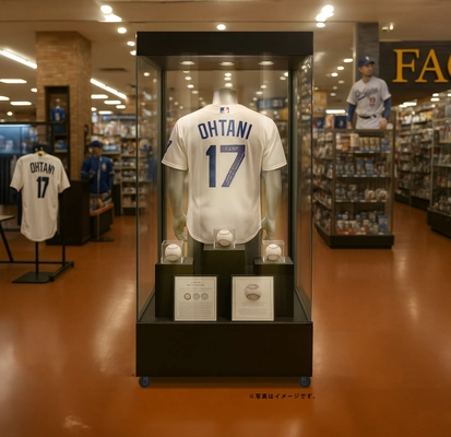 大谷選手のホームランボールや 着用したユニフォームなど貴重な記念グッズを展示！