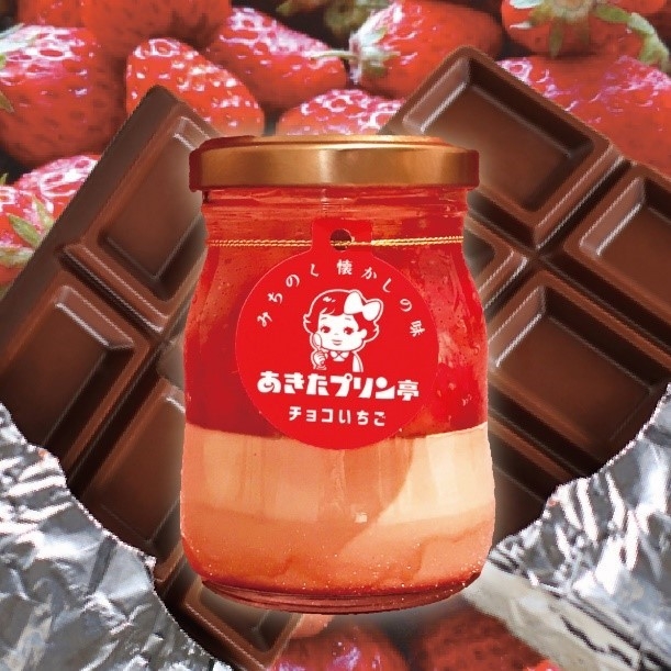 新発売 チョコレートいちごプリン