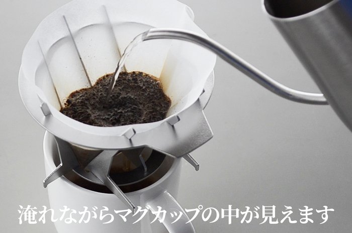 コーヒー量を目で見て確認