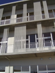 有孔折板　施工事例