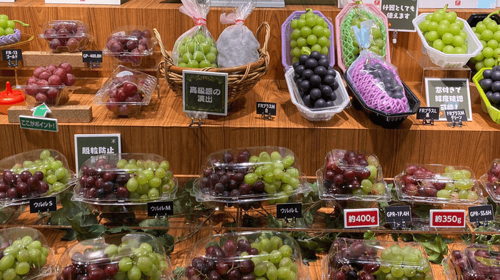 ぶどう売り場