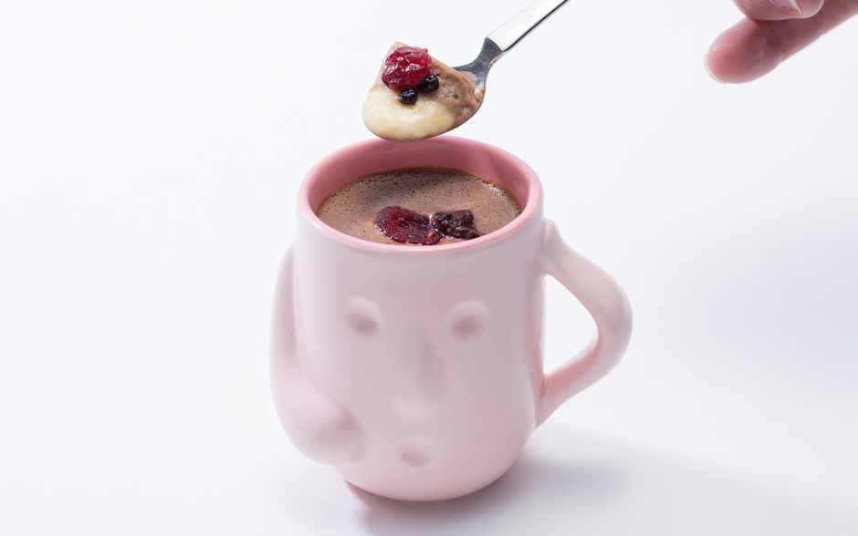 ピンクはにわ(チョコクリーム＆ラズベリー)