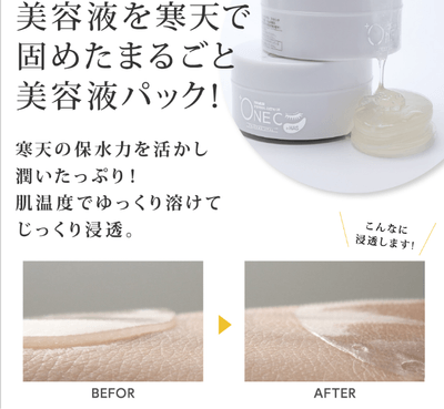 美容成分が肌の温度に反応してじっくり（角質まで）浸透