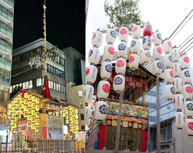 京都の中心街に立つ、祇園祭の象徴といわれる山鉾