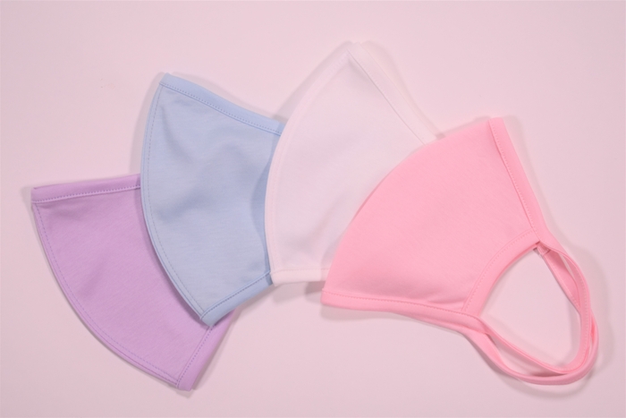 接触冷感ROYALCOOL加工生地使用マスク(平置き)