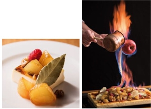 リンゴのクレームブリュレ ~フランベ~