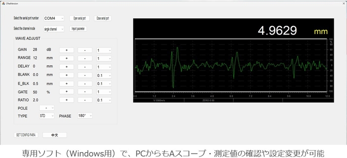 PCへのリアルタイム画面表示