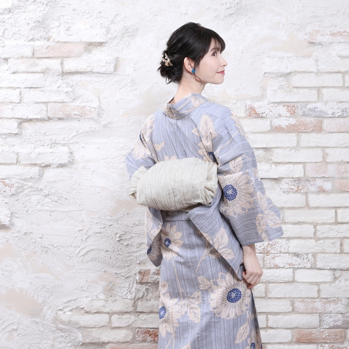 兵児帯アレンジ(お太鼓風)