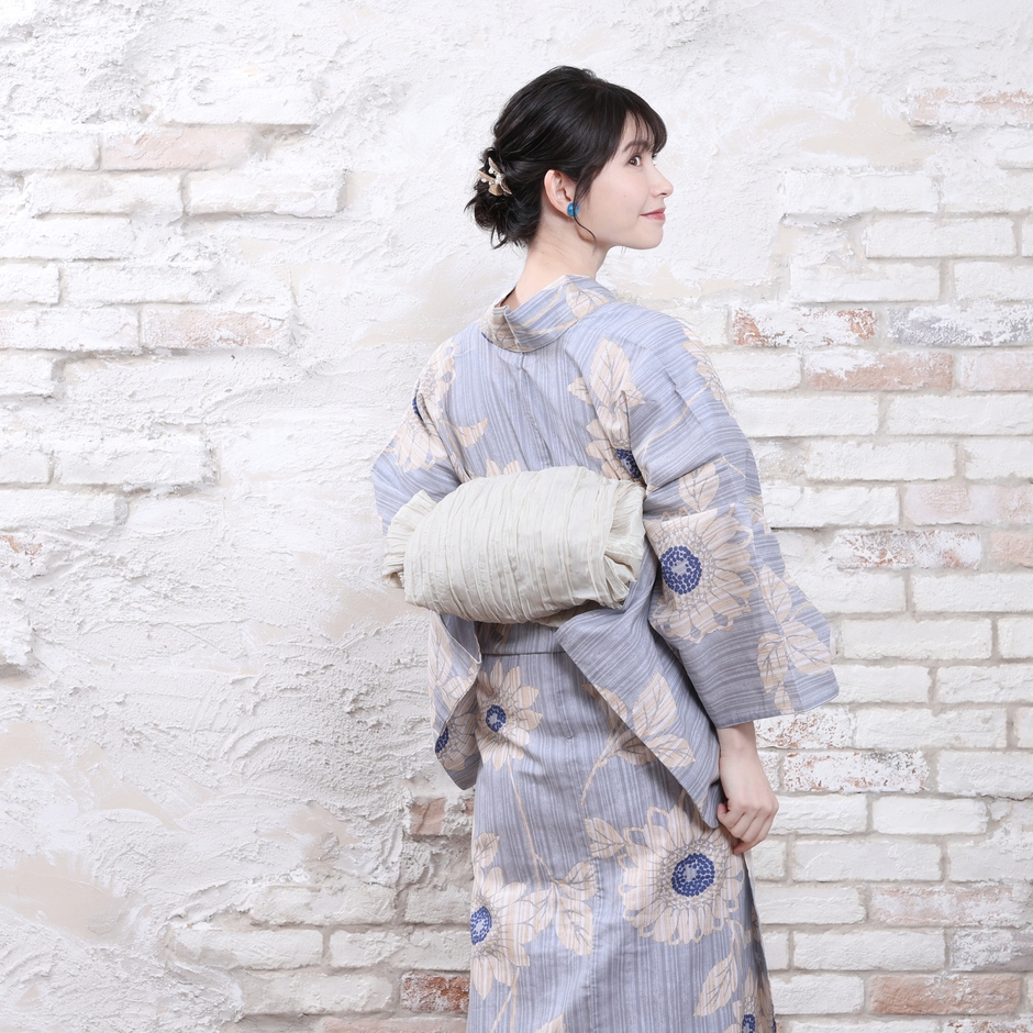 兵児帯アレンジ(お太鼓風)