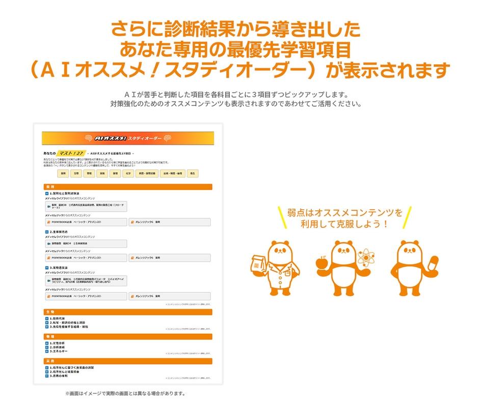 メディセレAI模擬試験後の最優先学習項目