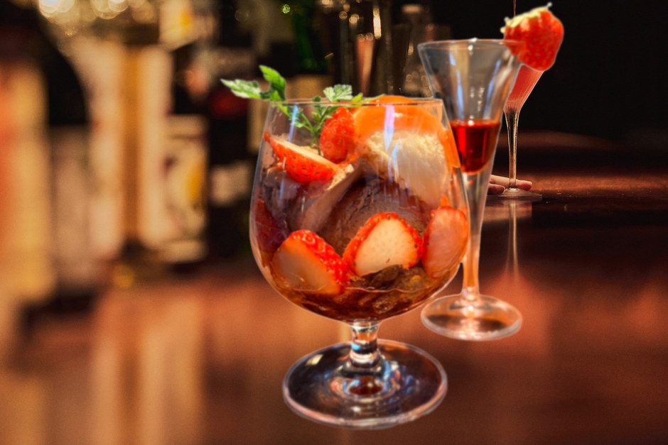 バレンタインパフェ