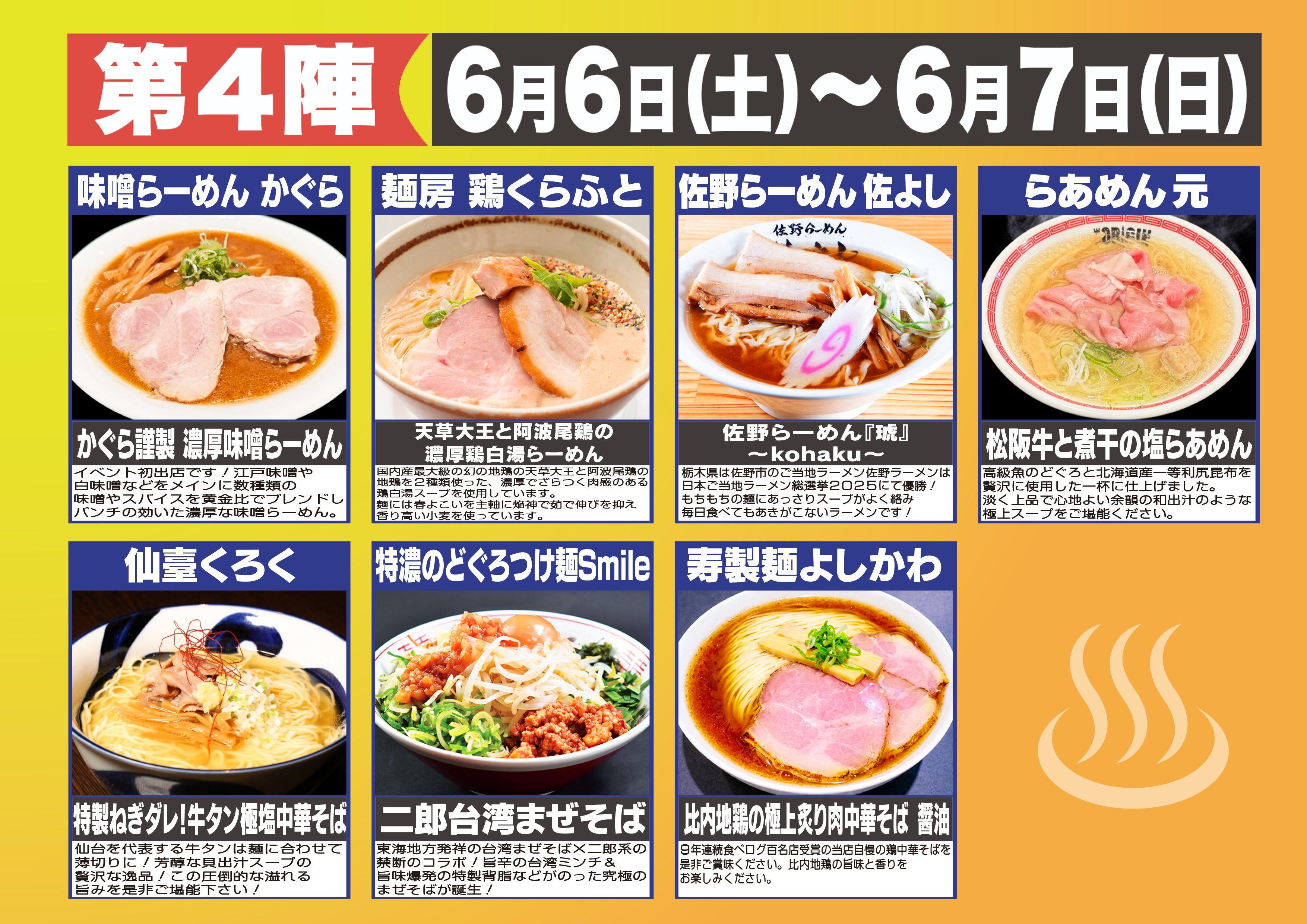 4陣ラインナップ