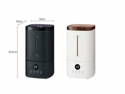マット調の薄いベージュとダークグレーの2色展開