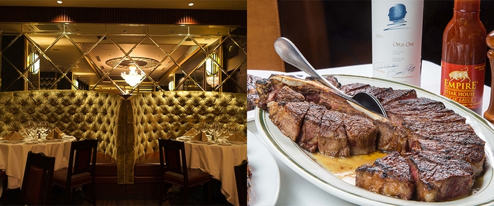 Empire Steak House Roppongi 店内と料理一例