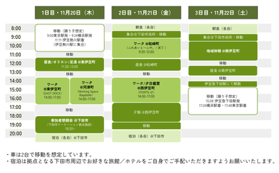 スケジュール
