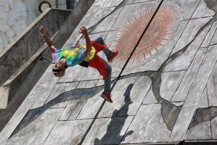 アクロバティックなパフォーマンス1 パルクール