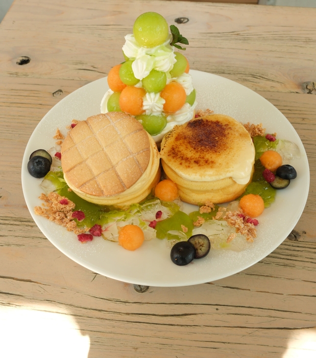 メロめろんブリュレパンケーキ