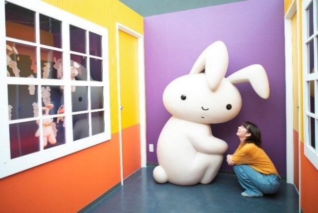 ▲ホラーハウスにはユーモアあふれる仕掛けが満載!