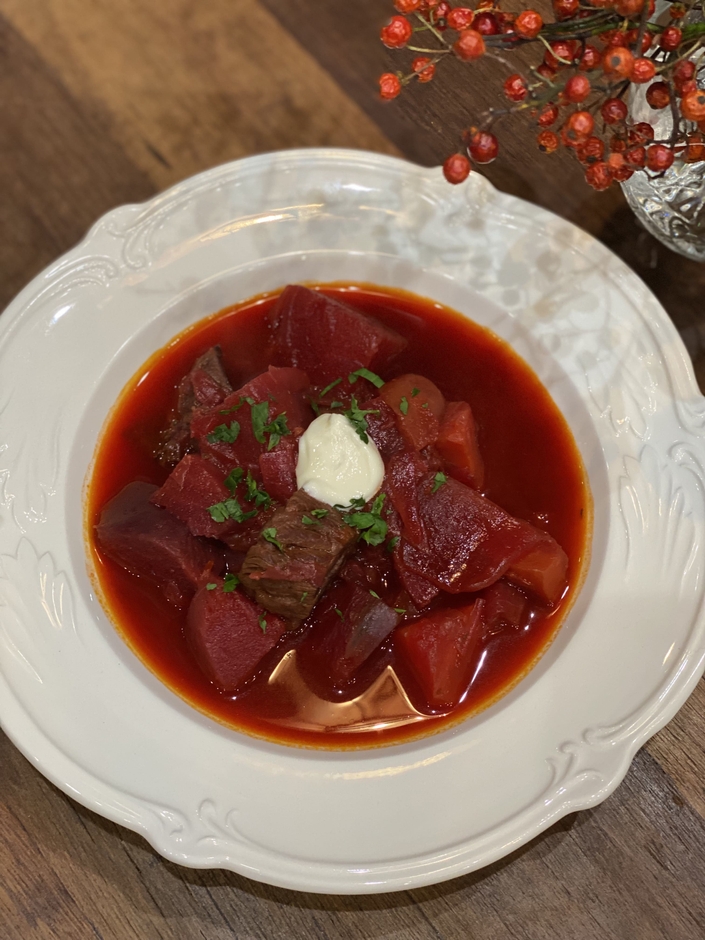 ボルシチの調理例