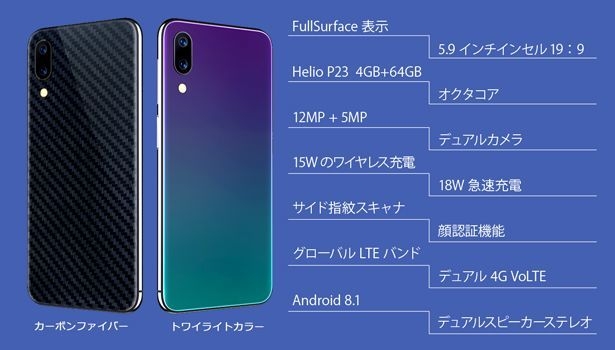 カラー：トワイライトカラー／カーボンファイバー