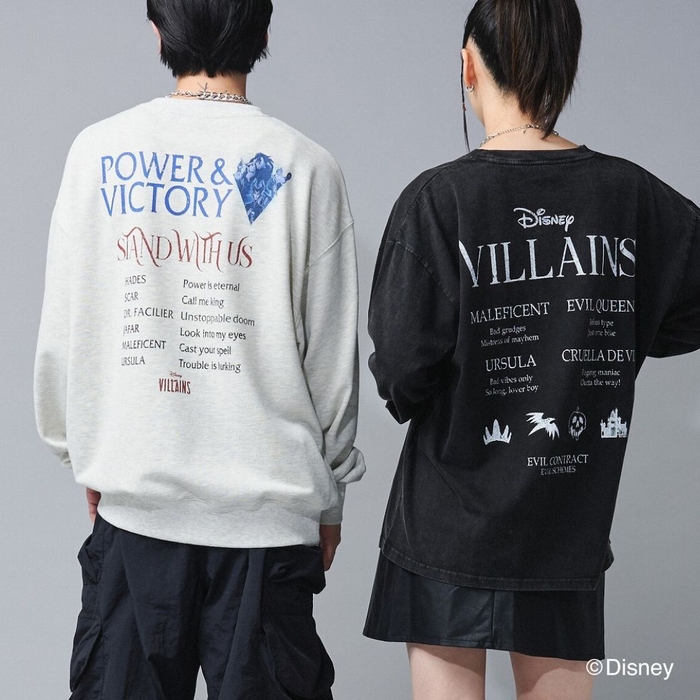 【Disney】ヴィランズ ツアーロンTee／ツアースウェット　裏