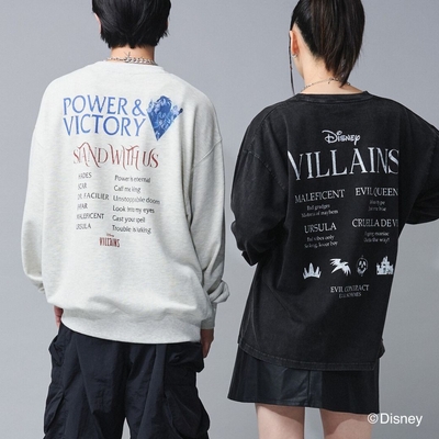 【Disney】ヴィランズ ツアーロンTee/ツアースウェット 裏