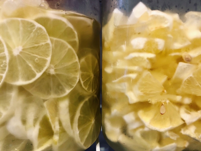 こだわりの自家製レモンシロップ