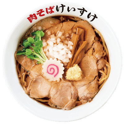 肉そばけいすけ　780円(税込み)