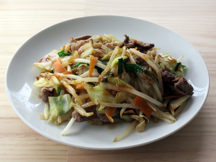 高千穂焦がしバター焼肉のたれ:野菜炒め