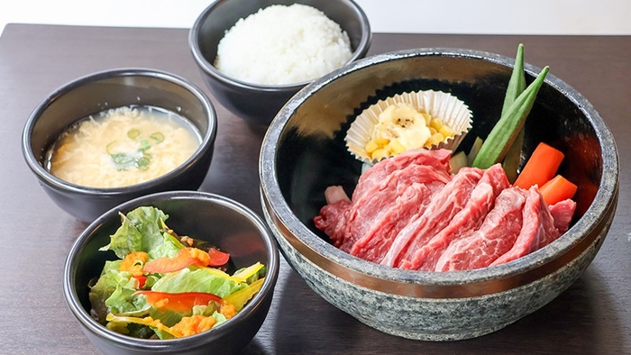 「石焼 国産・プレミアムロース焼ランチ」のイメージ