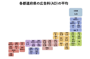 賃貸募集時の広告料(AD)についての意識調査を実施　 ～都道府県別の広告料(AD)平均マップを公開～