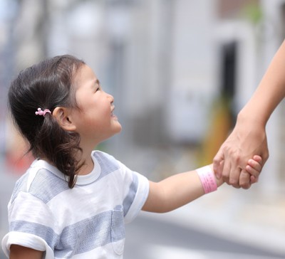 子供の迷子対策「ハートバンド」
