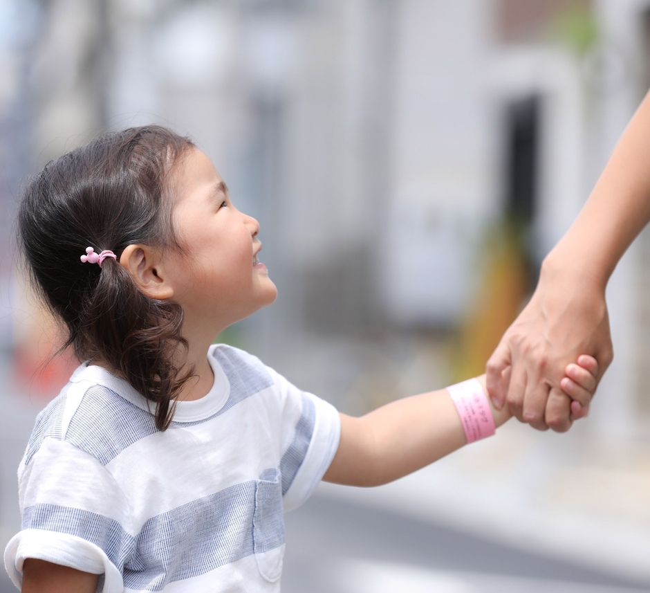 子供の迷子対策「ハートバンド」