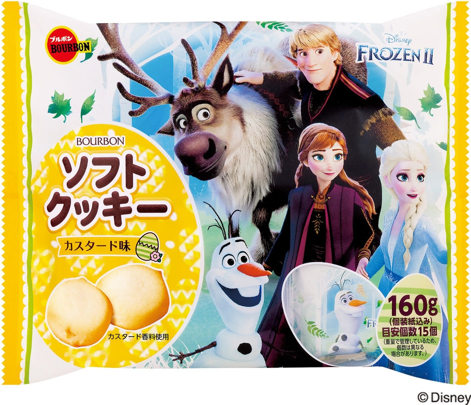 160gソフトクッキーカスタード味(アナと雪の女王)