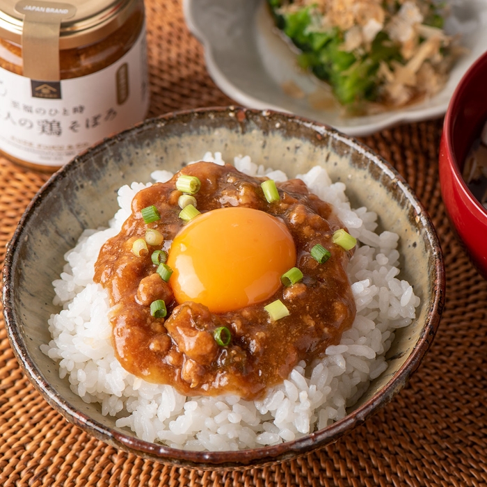 卵と合わせて親子丼風