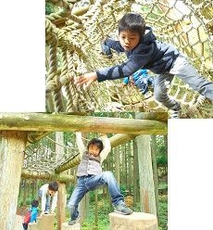 六甲山フィールド・アスレチック 場内の様子