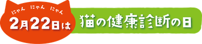2月22日は猫の健康診断の日