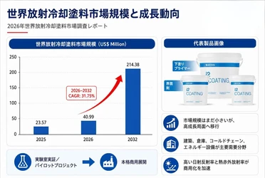 放射冷却塗料マーケットリサーチ：調査方法・市場動向・業界規模
