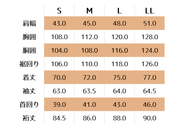 サイズ詳細