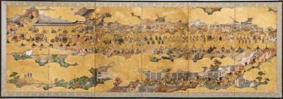 祭礼図屏風 江戸時代