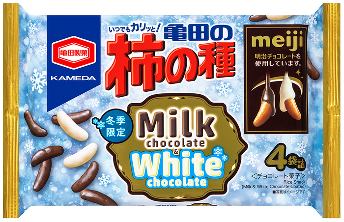 73g 亀田の柿の種 ミルクチョコ&ホワイトチョコ