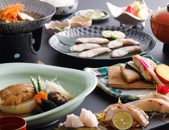 宿守屋寿苑自慢ののどぐろ料理