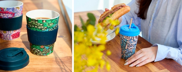 左Wandle(12oz)、Blackthorn(12oz)、右Lily(14oz) フタ中央にストロー穴が。