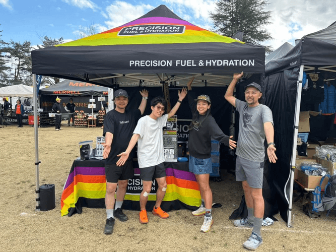 電解質ドリンク「Precision Fuel & Hydration」TRAIL OPEN AIR DEMO 2026ブース