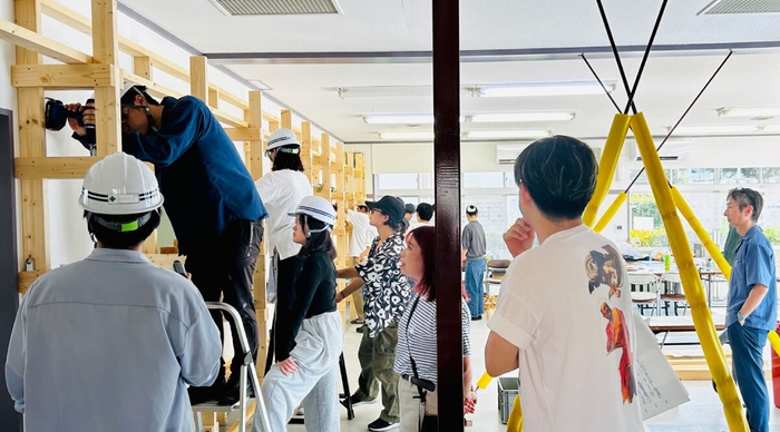 過去に行われた神奈川県厚木市緑ヶ丘団地での活動の様子(プレプロジェクト)