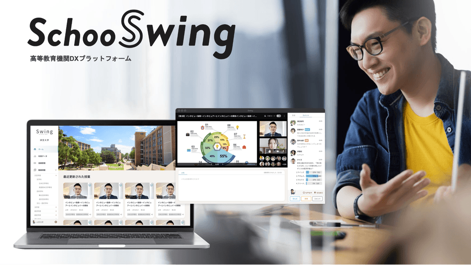 高等教育機関DXプラットフォーム『Schoo Swing(β 版)』https://schoo.jp/dx