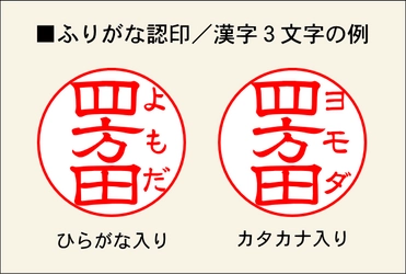 珍名さんの強い味方！ふりがな認印　 創業102年の老舗はんこ専門店が受注販売を開始